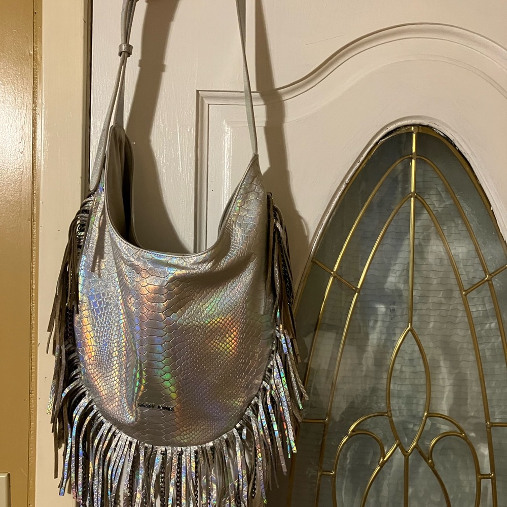 Sassy Jones Dina Hobo Crossbody Mermaid Metallic
